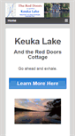 Mobile Screenshot of keukalakecottage.com