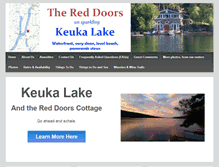 Tablet Screenshot of keukalakecottage.com